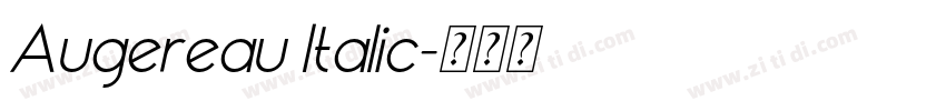 Augereau Italic字体转换